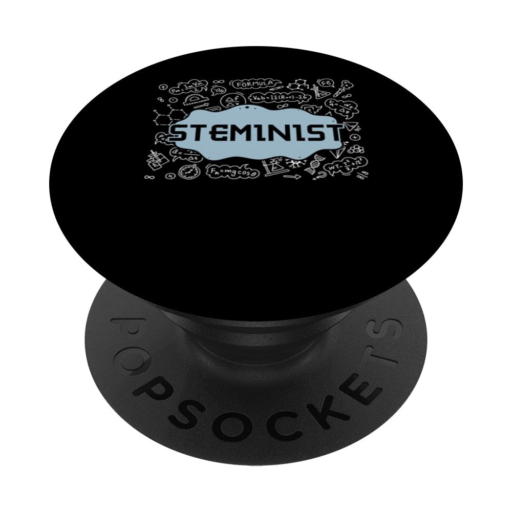 Steminist Biology Major STEM Squad Science Lover PopSockets Adhesive PopGrip