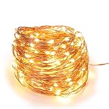 Magicnight Battery Operated Powered Led String Starry Light Copper Wire Decorative Lights 30 LEDs Warm White 10ft