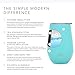 Simple Modern Wine Tumbler with Press-In Lid | Insulated 12oz Stemless Glass Cup or Coffee Mug with Lid Christmas Gifts for Women Men | Spirit Collection | Caribbean