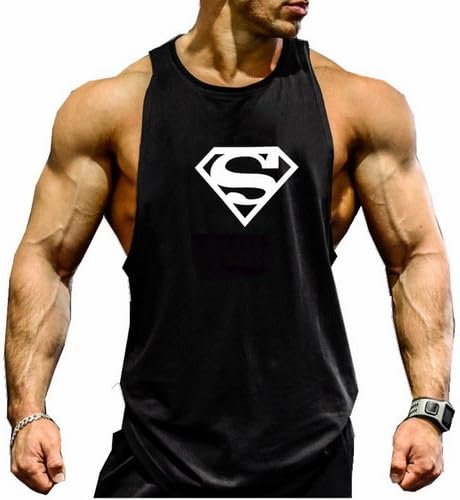 TECOFFER Men's Bodybuilding Tank Tops Stringer Gym Fitness Vest Workout
