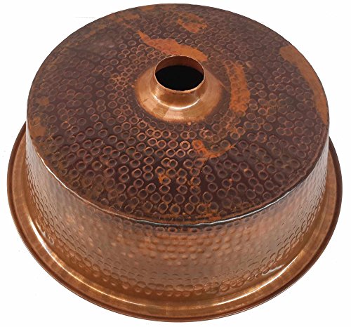 Egypt gift shops Varnish Coated Counter Top Mounting Vessel Fire Patina Natural Copper Bath Pan Sink House Repair - Thumbnail 3