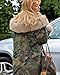 Roiii® Thickened Faux Fur Camouflage Parka Women Hooded Long Winter Jacket Overcoat