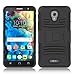 Alcatel Fierce 4/ Allura Case/ Pop 4 Plus Case, Elegant Choise Hybrd Armor Holster Kickstand Full Body Protective Case Cover with Belt Clip for Alcatel Fierce 4 / Allura/ Pop 4 (Black)