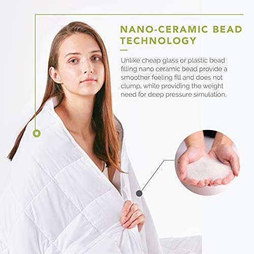 Degrees Of Comfort Coolmax Weighted Blanket with Washable Cover 1 x