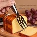 Joymee 4-Piece Stainless Steel Cheese Knife Set with Handle
