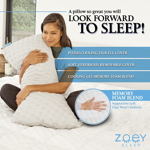 Zoey Sleep Side Sleep Pillow for Neck and Shoulder Pain Relief