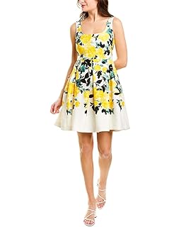 taylor floral fit and flare dress
