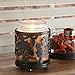 Hosley's Black Maple Leaf Jar Candle Holder. Ideal Gift for Wedding, Spa, Aromatherapy, Parties P2