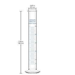 Labasics 4-Pack Borosilicate Glass 50 ml Heavy Wall