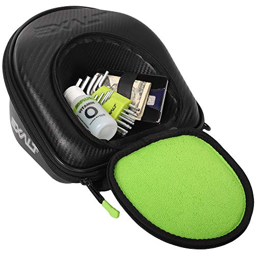 Exalt Paintball Lens Case - Univeral Paintball Spare Lense Protective Case - Carbon Case Series (Black Carbon/Lime Microfiber, V3) - Thumbnail 2