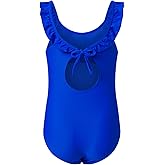 blibean Tween Girl Swimsuit One Piece Bathing Suits with Chest Pads Size 6-15 Years