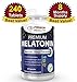 #1 BEST Premium Melatonin 240 Tablets 3mg ( 8 MONTHS SUPPLY ) 100% All Natural Sleep Aid Helps You Get Good Night's Sleep Natural Sleeping Pills Helps Fight Off Insomnia Also Helps Brain Health