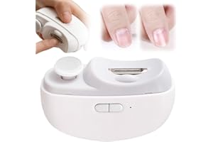 JITATY Electric Nail Clipper,Toenail Clippers for Seniors,2026 2 in 1 Automatic Nail Trimmer with Polishing,Fingernail Clipper for Men Women Kids Baby Adults (White)