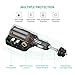 UGREEN Car Charger 60W Cigarette Lighter Socket Splitter, 5V 2.4A Dual USB with Extra Fuse Tube Compatible for iPhone SE 11 Pro Max Xs X 8 Plus, Samsung Galaxy S9 S8 S10 Plus, LG V30 V20, Sony
