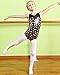 BAOHULU Girls One Piece Gymnastics Leotards-Sparkle Galaxy Butterfly Snowman Print (Tag.No 10A (Recommended Age 9-10 Years), Black)