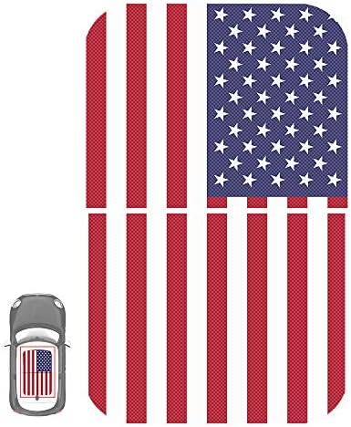 Paileco Automotive Sunroof Vinyl Sticker for F54 F55 F56 (1set 2pcs, United States of America Flag, Vinyl)