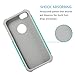 iPhone SE Case, iPhone 5 Case, MoMoCity Durable TPU Protection Case Silicone Ultra Thin Shockproof Phone Cover for iPhone5/5s/SE Gray-Mint Green