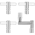 Soulmate Drum Keys 3-Pack Drum Tuner Drum Tuning Key with Continuous Standard Motion Speed Key Percussion Hardware Tool With Hole, Universal Drum Key for Tuning Drums (Chrome-Plated Steel)