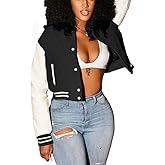 ThusFar Women Denim Distressed Jacket Puff Sleeve Ripped Pockets Vintage Washed Classic Button Up Cropped Destroyed Jean Coat