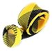 Reaction Tackle Fishing Rod Socks - Fishing Pole Sleeves and Covers for Baitcasting Rods, Spinning Rods Yellow/Black (Point-Spin-7)