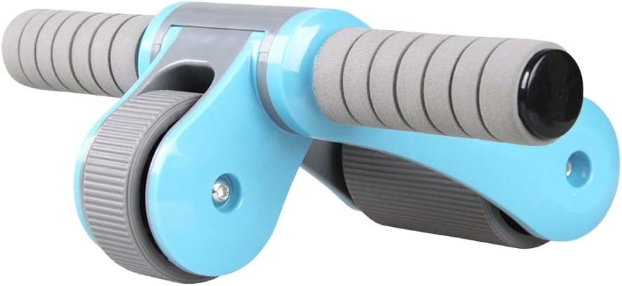 [Clearance] Parateck Portable Ab Roller Foldable Abdominal Wheel Detachable Fast Lose Belly Fat Fitness Training Devices for Strengthening Core Muscle Load Bearing 500 Lbs (No Noise)