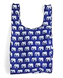 BAGGU Large Reusable Shopping - Elephant Blue