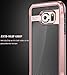 E LV Case for Galaxy S7 Case Hybrid [Scratch/Dust Proof] Armor Defender Slim Shock-Absorption Bumper Case for Samsung Galaxy S7 - [Black/Rose Gold]