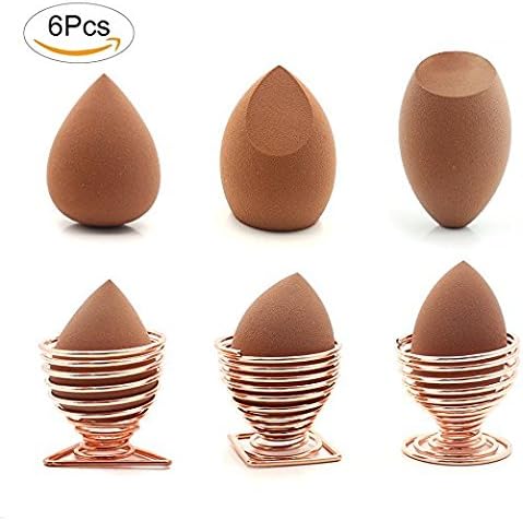 Makeup Sponge Holder Beauty Sponge Holder Drying Rack Egg Powder Puff Display Stand (3 Pack)-Soft Foundation Blending Sponge, Flawless Beauty Blender (3 Pack)