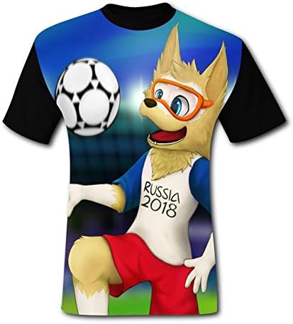 HeroTees Soccer Abudhabi Waka FIFA World Cup Russia 2018 Mens T-Shirts 3D Printed Tee Shirt Large