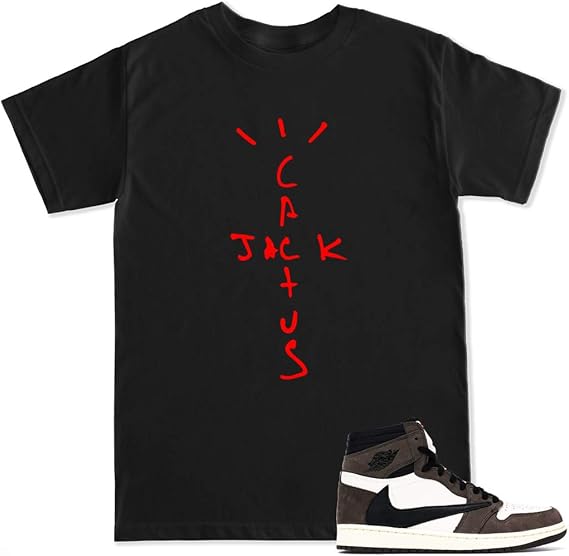 Men's Cactus Jack Retro 1 T Shirt Clothing