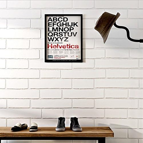 Modern Brick Textured Wallpaper Roll, White Brick Pattern Wall Paper Room Decoration 20.8 In by 32.8 Ft (White)