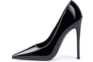 GENSHUO Women's 4.7 Inch Pumps Pointy Closed Toe Stiletto Sexy High Heels Slip on Porm Party Wedding Dress Shoes