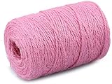 G2PLUS Pink Jute String Twine 2MM 100M Natural Garden Rope Craft view 3