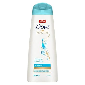 Dove Oxygen Moisture Shampoo, 340ml