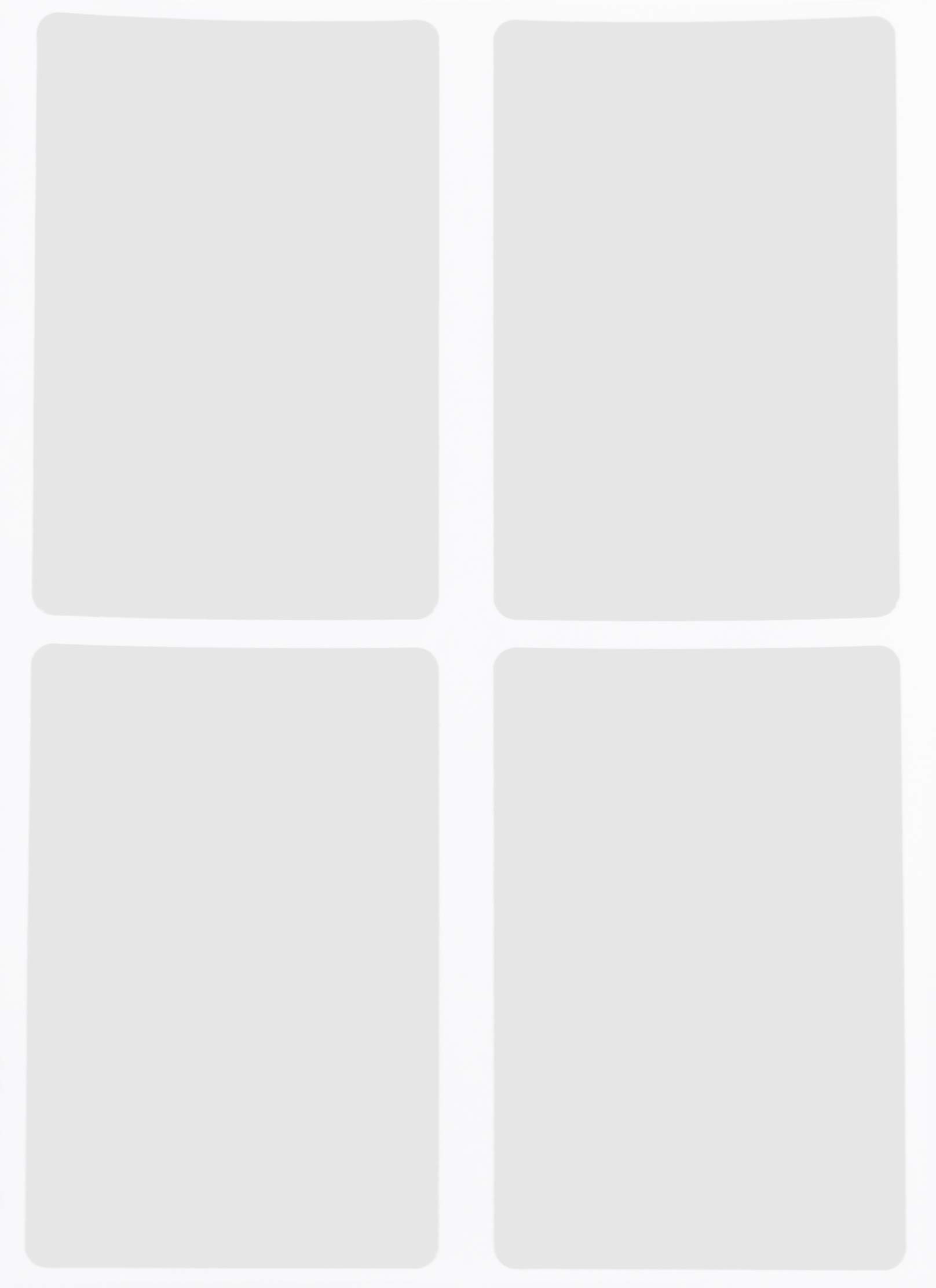 Royal Green White Labeling Stickers Rectangles 7.5 cm x 5 cm - Name Badge Labels with Stronger Adhesive (75mm x 50mm) - 200 Pack