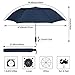 G4Free Folding Golf Umbrella 58-inch Large Windproof Double Canopy Auto Open Compact Travel Umbrellas(Navy Blue)