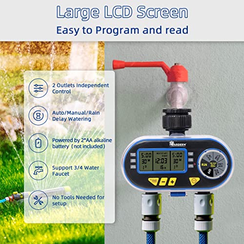 Yardeen Sprinkler Timer,Outdoor Water Timer for Garden Hose