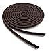 OrthoStep Waxed Dress Round 40 inch Brown Shoe laces - Extra Durable Shoe and Boot Laces Shoe Laces 2 Pair Pack
