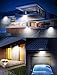 LITOM Premium 40 LED Solar Lights Outdoor, 3 Optional Modes Wireless Motion Sensor Light with 270° Wide Angle, IP67 Waterproof, Easy-to-Install Security Light for Front Door, Yard, Garage, Deck-4 Pack