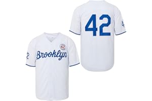 Madjus Men's Black Legend 42 Button Down Jersey 90s Hip Hop Baseball Jersey Stitched