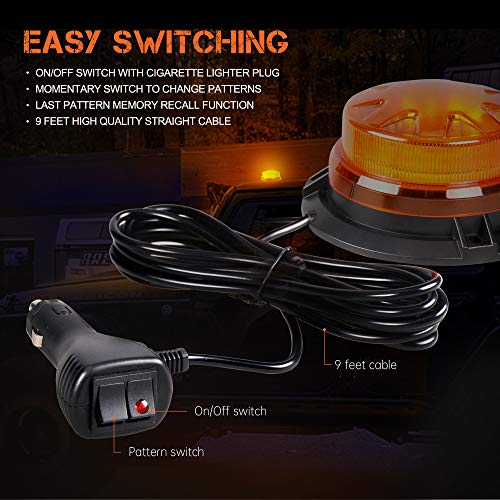 Primelux Emergency Lights for Vehicles Amber Strobe Lights for Trucks