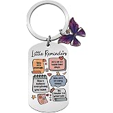 Kilener Little Reminders Keychain Inspirational Keychains for Women Girls Mental Health Gifts for Friends Kids Coworkers Motivational Encouragement Gifts for Women - You Are Enough Keychain