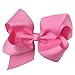 XIMA 25pcs 4inch Grosgrain Ribbon Baby Boutique Hair Bows Clips for Hair Accessories (with clip Mixcolors)