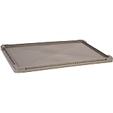 Hudson Exchange 24 x 15" Lid For Straight Wall Handled Storage Container Tote, Gray/Brown