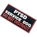 Service Dog Patch Vests/Harnesses PTSD Do Not Distract Applique Embroidered Fastener Hook & Loop Emblem