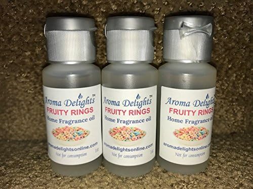 3 Pack of Fruity Rings Scented Oil by Fireball Fragrances - 1 Ounce Bottles