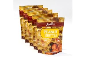 HALL'S CANDIES Peanut Brittle Snack Bags, 3.5 oz (5 count)