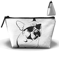 SDEYR79 Travel Makeup Frenchie French Bulldog Cosmetic Pouch Makeup Travel Bag Purse For Women Or Girls