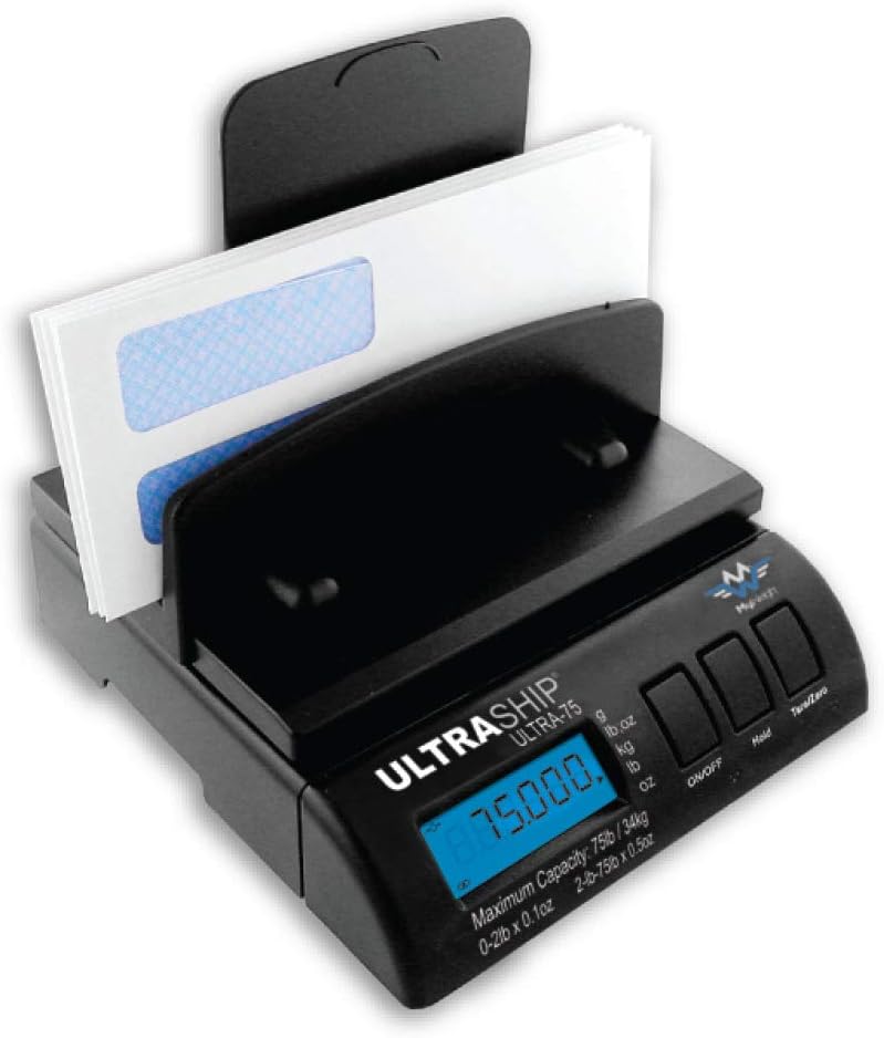 My Weigh Ultraship 75 Lb Electronic Digital Shipping Postal Kitchen Scale, Canadian Crush, Hot Perch, Hot Whitefish - Image 3