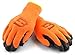 Better Grip BGWLAC Winter Insulated Rubber Latex Coated Work Gloves, Crinkle Pattern, 3 Pairs/ Pack (Large, Orange)